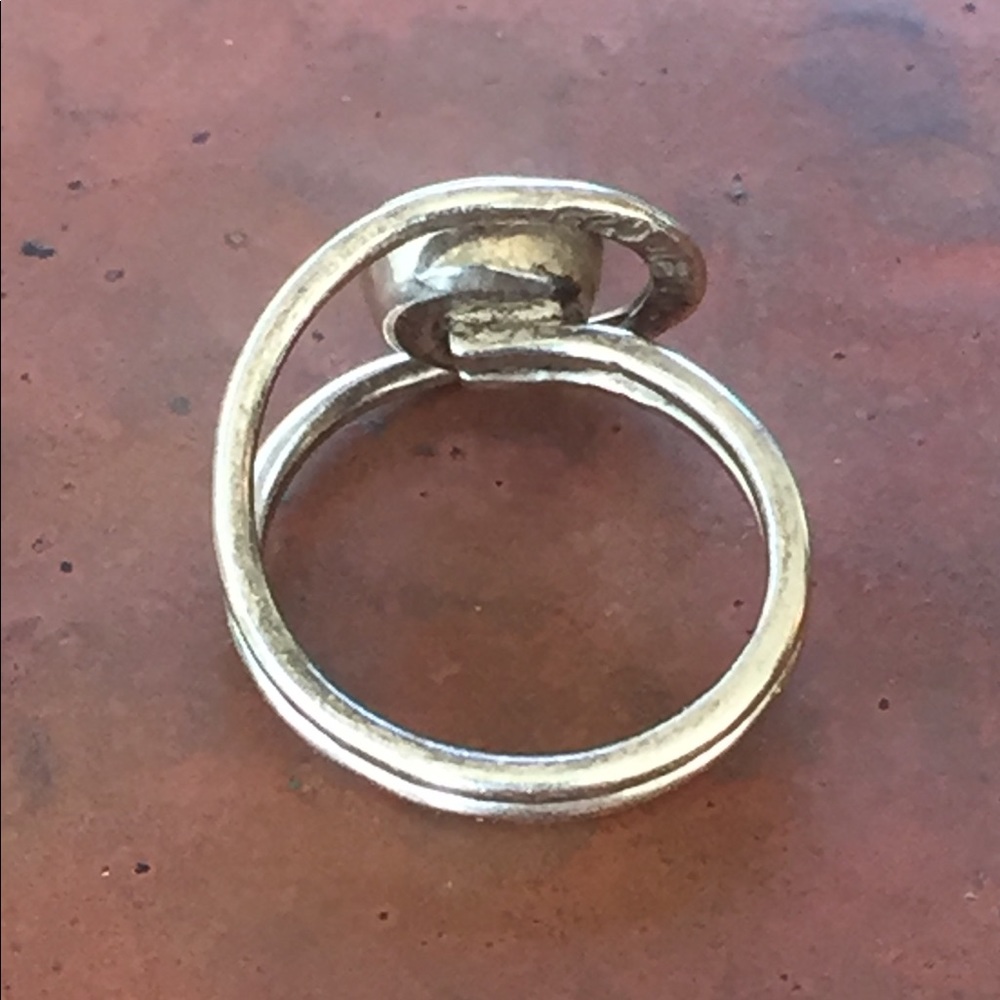 Vintage Silver ring with onyx inset size 6-6.5 adjustable Mexico stamped - Picture 7 of 11